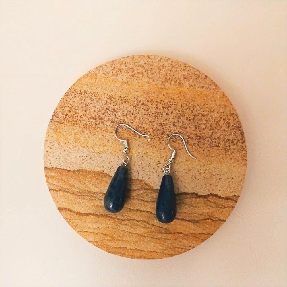 Lapis Lazuli Water Drop Earring